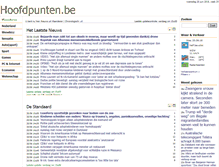Tablet Screenshot of hoofdpunten.be